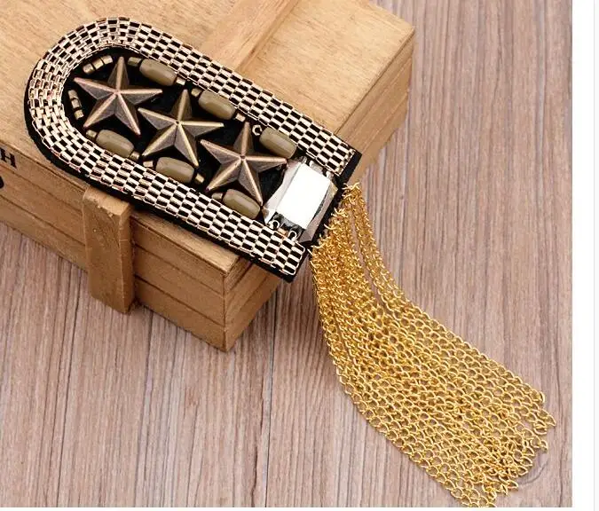 2 шт. Новые diy аксессуары для одежды красивые ретро Роскошные атмосферные текстуры металлические кисточки значки ювелирные изделия с булавками
