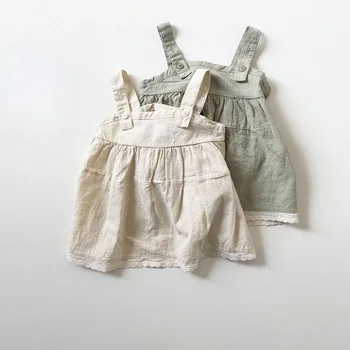 

MILANCEL summer girls clothes cotton Camisole Korean style kids dress for girls