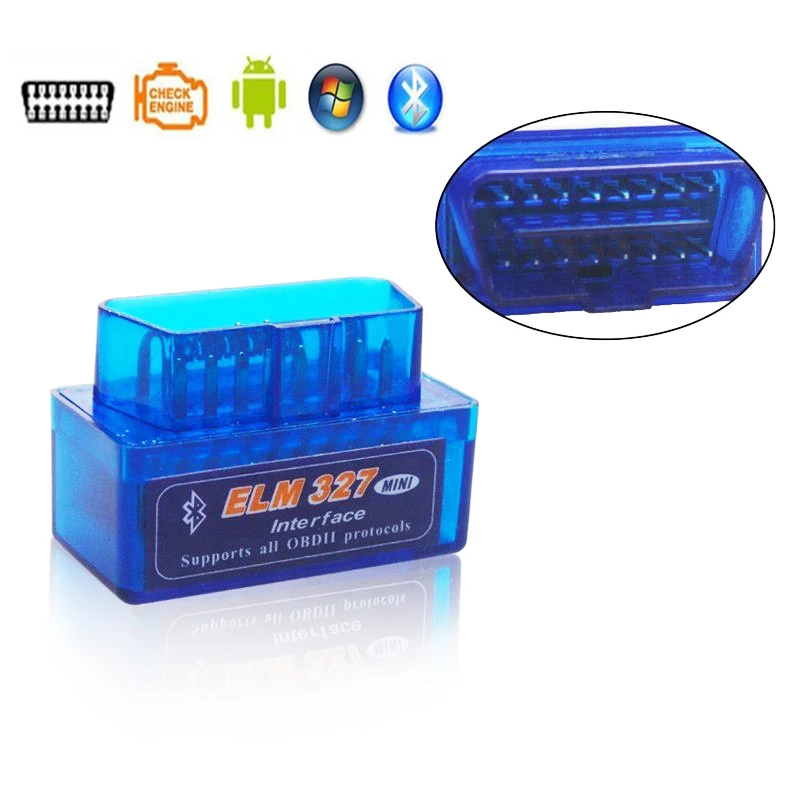 

Mini Elm327 Bluetooth OBD2 V1.5 Elm 327 V 1.5 OBD 2 Car Diagnostic-Tool Scanner Elm-327 OBDII Adapter Auto Diagnostic Tool