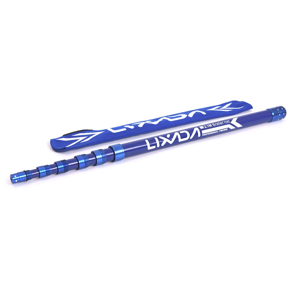 

2.1M Telescopic Extension Carbon Fiber Fishing Brail Net Rod Handle