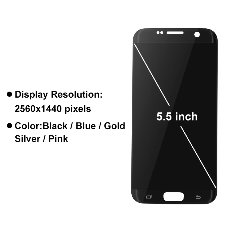 US $121.56 55 Original For SAMSUNG Galaxy S7 edge Display G935 G935F LCD Display Touch Screen Digitizer Assembly For Galaxy S7 Edge LCD