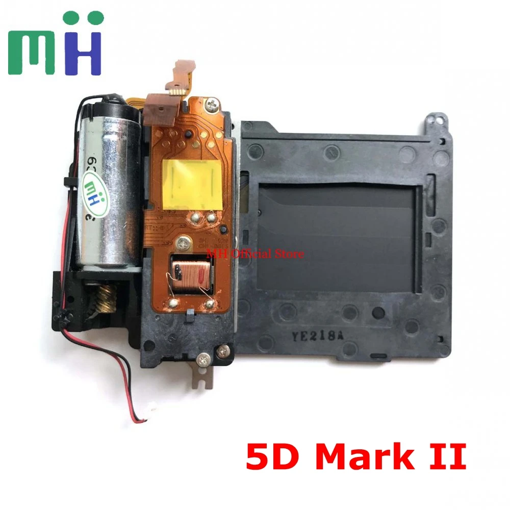 Подержанный 5D2 5DII 5DM2 блок затвора с двигателем лезвия для Canon 5D Mark II / 2 запасные