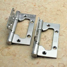 304 Нержавеющая сталь матовый двухрядным подшипником супер тихий отверстие-образными пазами изображение Chiaki; шарнир 4-дюймовый 3-дюймовая пленка