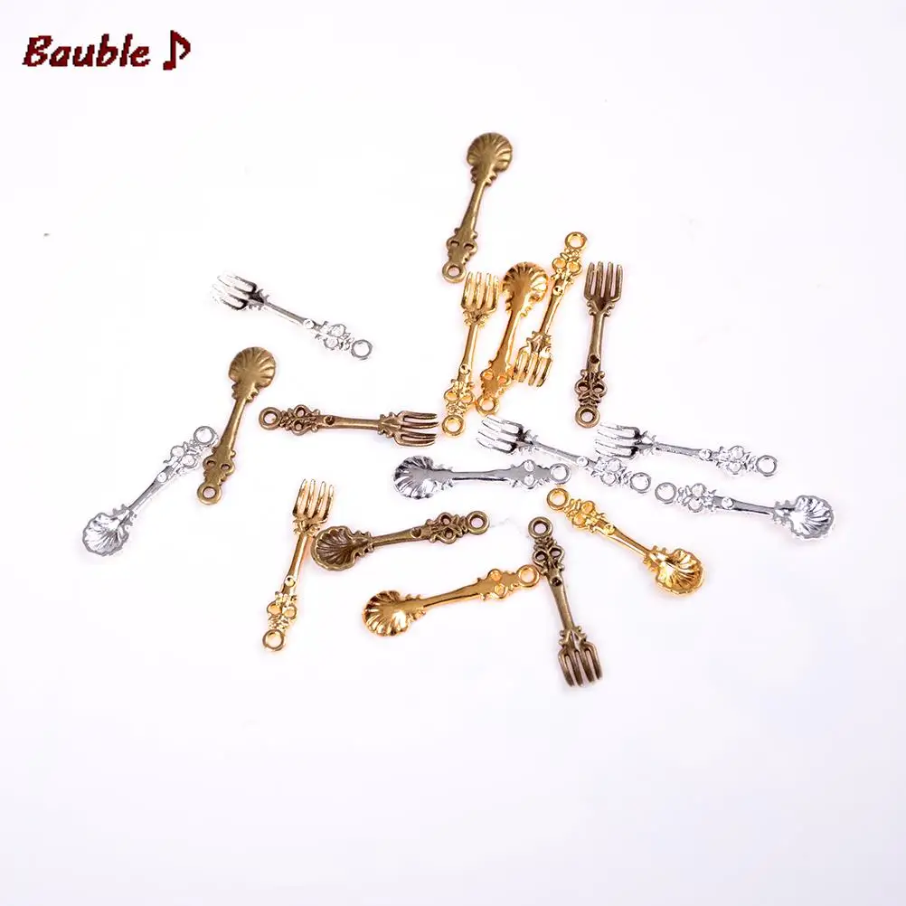 1:12 Dollhouse Miniatures Tableware Cutlery Knife Fork Spoon Cake Knife Chopping Block Kitchen Food Furniture Toys dollhouse furniture set doll house toys pretend kitchen toys kitchen toys
