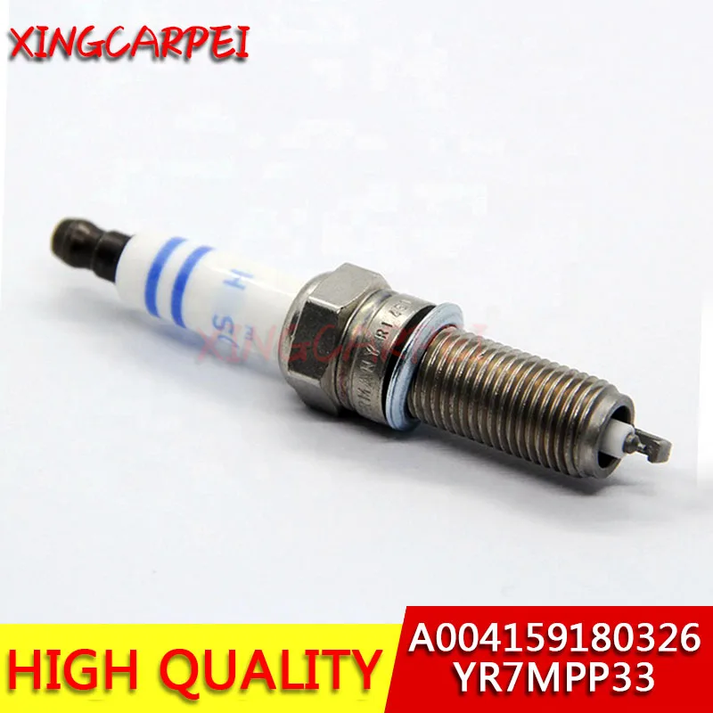 4 шт./лот Свеча зажигания A004159180326 YR7MPP33 для Mercedes Benz W203 R171 W164 CL203 A00415 9180326