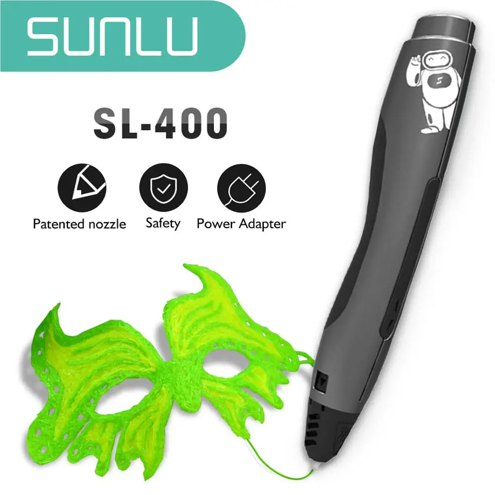 

3D Printing Pen USB Charging LED Screen SUNLU support for PLA Filament special design for children