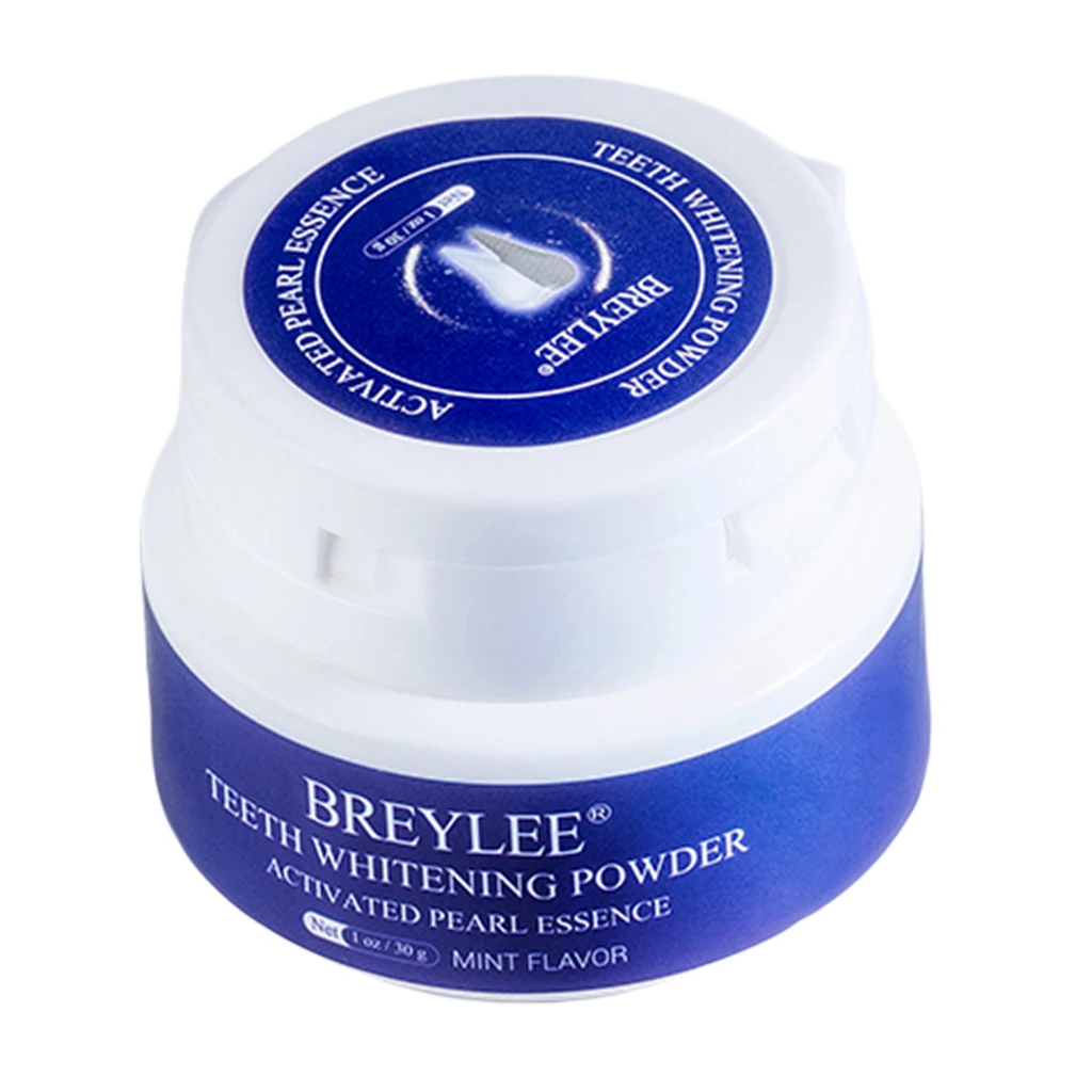 BREYLEE  Teeth Brightening Whitening Powder Polish Toothpaste Tooth Kit Teeth Cleaning Oral Hygiene Remove Plaque Stains