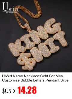 Uwin Маленький Дьявол кулон Bling полный льдом Bling Полный Льдом Из Рок Хип-хоп, панк украшения теннисная цепь для подарка