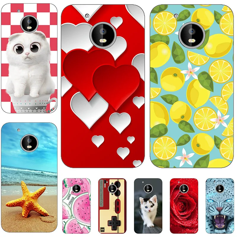 Per Motorola Moto G5 G 5 Xt1685 Xt1672 5.0 "Custodia In Silicone Pittura Morbida Tpu Funda Coque Capa Custodia Cover Per Moto G5