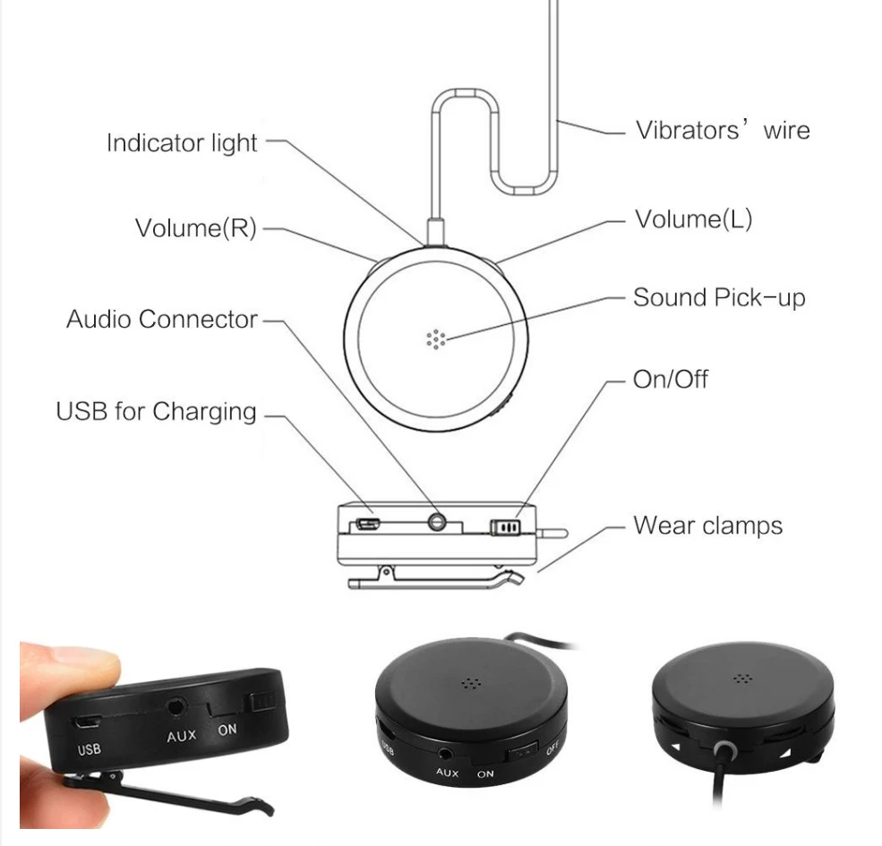 BN801 Bone Conduction headphone old man headset