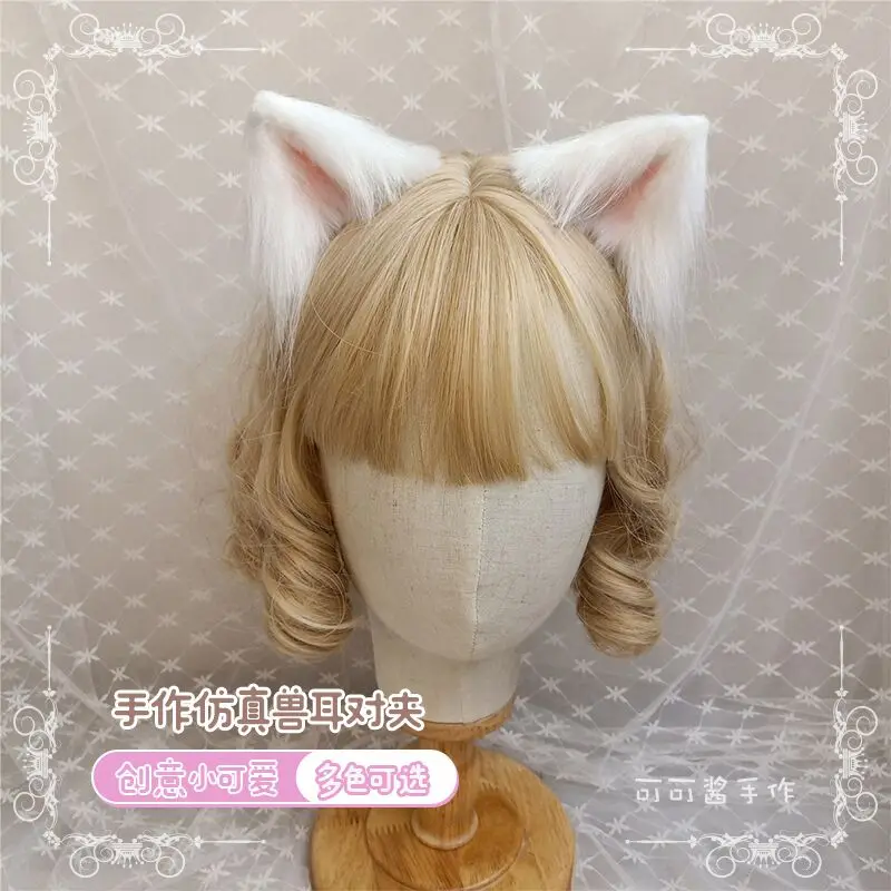 Ручная работа аниме моделирование животное зверь заколка для волос головной