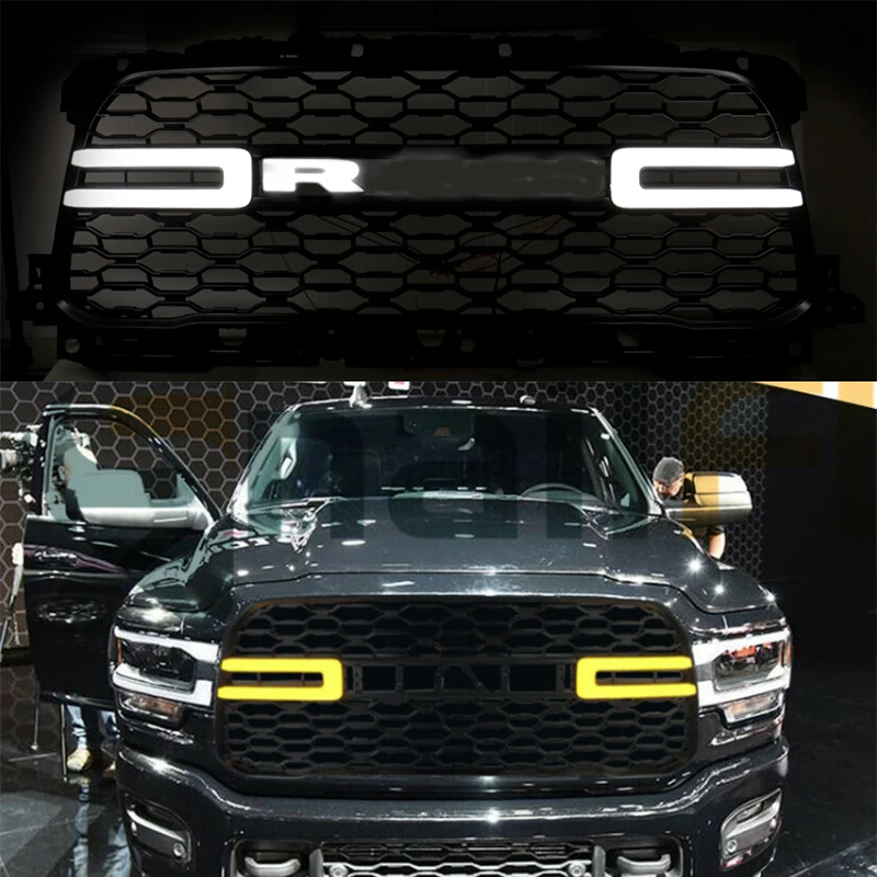 Fit for Dodge RAM Car Sticker RAM Led Emblem Front Grille letters for Dodge RAM 1500 2500 3500 Car Styling RAM Logo Car Stickers