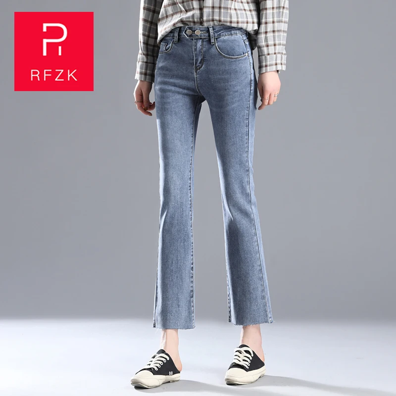

RFZK 2020 Jeans Female Denim Pants korean fashion Sexy Slim Elastic Skinny Pants Trousers Fit Lady Jeans Plus Size pencil pants