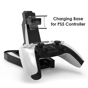 

For PS5 Controller Charger Dual USB Charging Dock Station Cradle Stand for PlayStation 5 DualSense Accessories