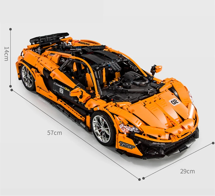 McLaren P1 hypercar APP RCTechnic серия гоночного автомобиля совместимая Iegoset 20087 13090 MOC 16915