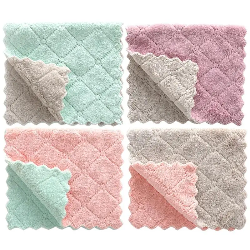 

Super Absorbent Sink Cleaning Cloth Long Service Life Delicate Wiping Rag Dish Home Towel Kitchen Cleaning Gadgets Accessories