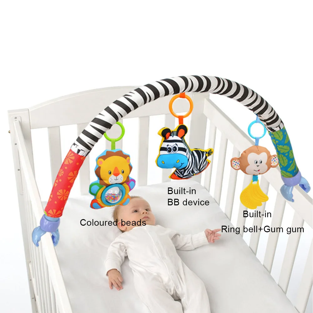Детские игрушки-погремушки, коляска, токарный станок, автомобильное сиденье, детская кроватка, подвесная игрушка для новорожденных, мобиль для детской кроватки, развивающие игрушки для детей 0-12 месяцев, погремушка - Color: PJ3335J