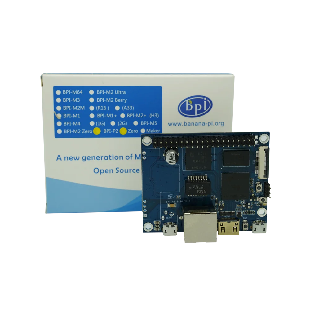 Zero Allwinner h3 Quad Core Suporte de Computador de Placa Única para Iot e Casa Inteligente Novo Bpi-p2 Quadro demonstração - Imagem 6