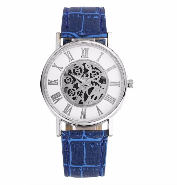 Casual Business Male Watch Men Retro PU Leather Band Analog Alloy Quartz Wrist Watch Relogio Masculine digital men's watch