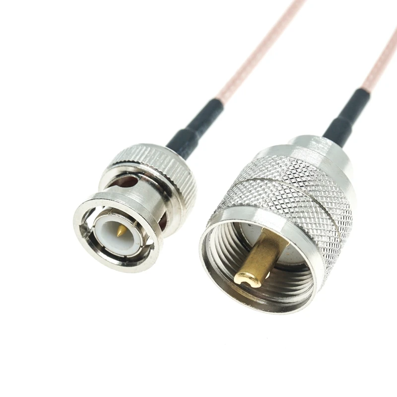 Coaxial Cable Connector Jumper Cable RF Connector Cable Coaxial Connector RF Connector Cable Connector BNC Male Q9 to UHF PL259 Male SO239 Female Plug