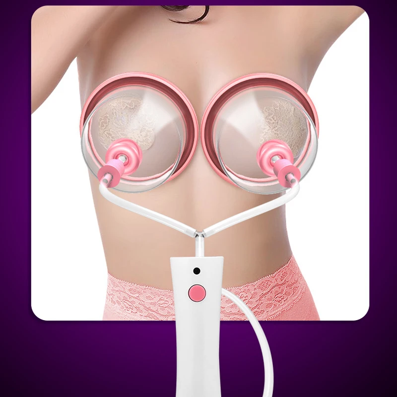2 банки помпа для увеличения груди женщин вакуумный Электрический инструмент