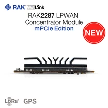Módulo mini-pcie do concentrador de lpwan baseado no equipamento do gateway de semtech sx1302 iot lorawan 1.0.2 com a microplaqueta rak2287 de ZOE-M8Q gps