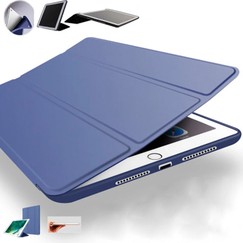 

For iPad 9.7 2018 2017 Case Ultra Slim Pu Leather Smart Stand Silicone Protective Cover Case Fundas for iPad iPad Air 2 Air 1