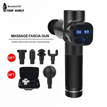 

1500-3200r/min Therapy Massage Guns 6 Gears Muscle Massager Pain Sport Fasica Massage Machine Relax Body Slimming Relief 6 heads