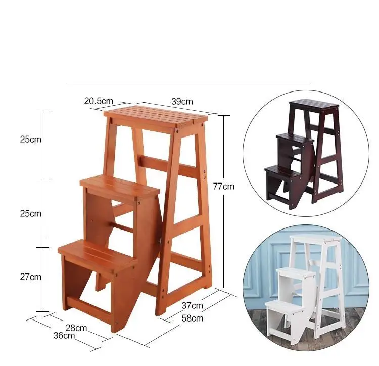 Детский табурет для ванной комнаты Sgabelli Cucina Scaletta Legno Merdiven Stepladder Chair Escabeau