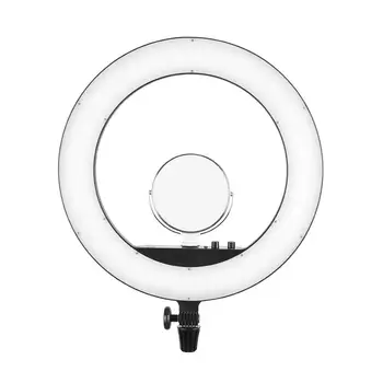 

DishyKooker Ring LED Video Light with Mikeup Mirror Phone Holder for Making-up Live Shooting Portrait Shooting Catchlight