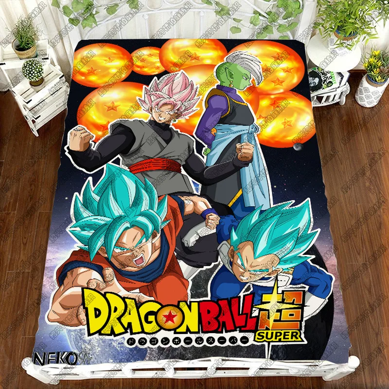 Dragon Ball Z, Комплект постельного белья с принтом аниме, простыня, Vegeta Son Goku, DRAGON BALL Z Zetto, Комплект постельного белья для детской комнаты - Цвет: Flat bed sheet