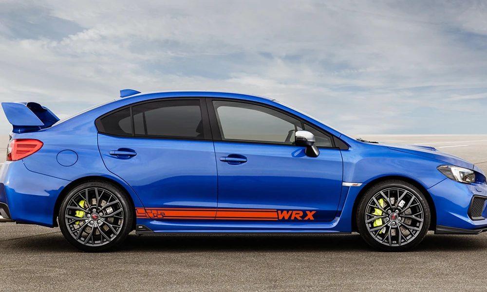 2 шт. для Subaru WRX автомобильные дверные боковые полосы наклейки виниловая пленка Авто DIY Спорт Стайлинг наклейки автомобильные принадлежности для тюнинга