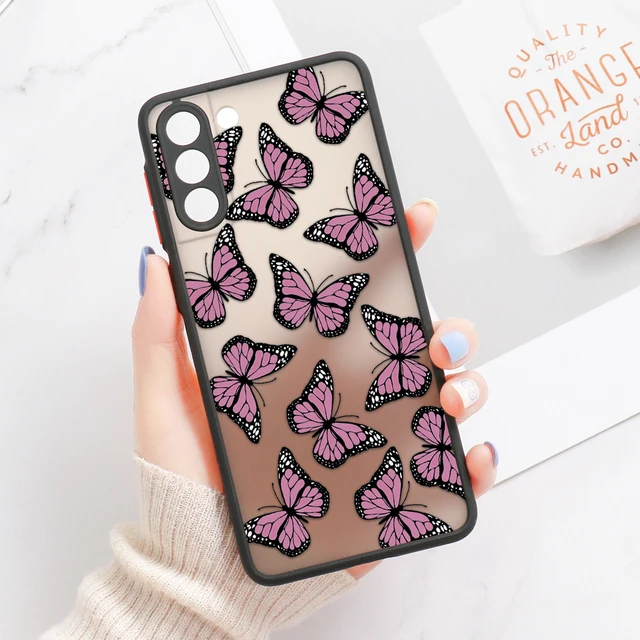 OPPO A53S Case For OPPO A9 2020 A3S A5S A12E A11 A83 A15 A52 A72 A92 A54 A55 A31 A91 A93 A94 A95 5G Butterfly Matte Cover Bumper OA68