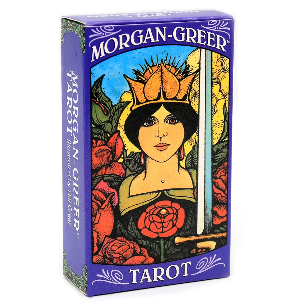 78 Uds Morgan Greer Tarot tarjetas inglesas Bill F Greer basado en jinete-Tarot Waite cubierta juego juguete adivinación con PDF guía