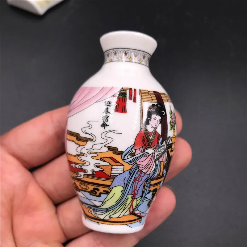 3d Китайский Стиль Керамика ваза холодильник Стикеры s сувенир двенадцать Jinchai горничной Для дома-магниты на холодильник, магнитные Стикеры