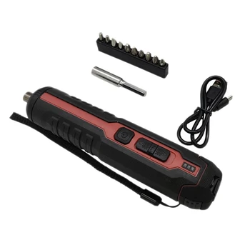 

3.6V Mini Cordless Electric Screwdriver USB Rechargeable LED Work Light Adjustable Power Tool Portable Electrician Drill