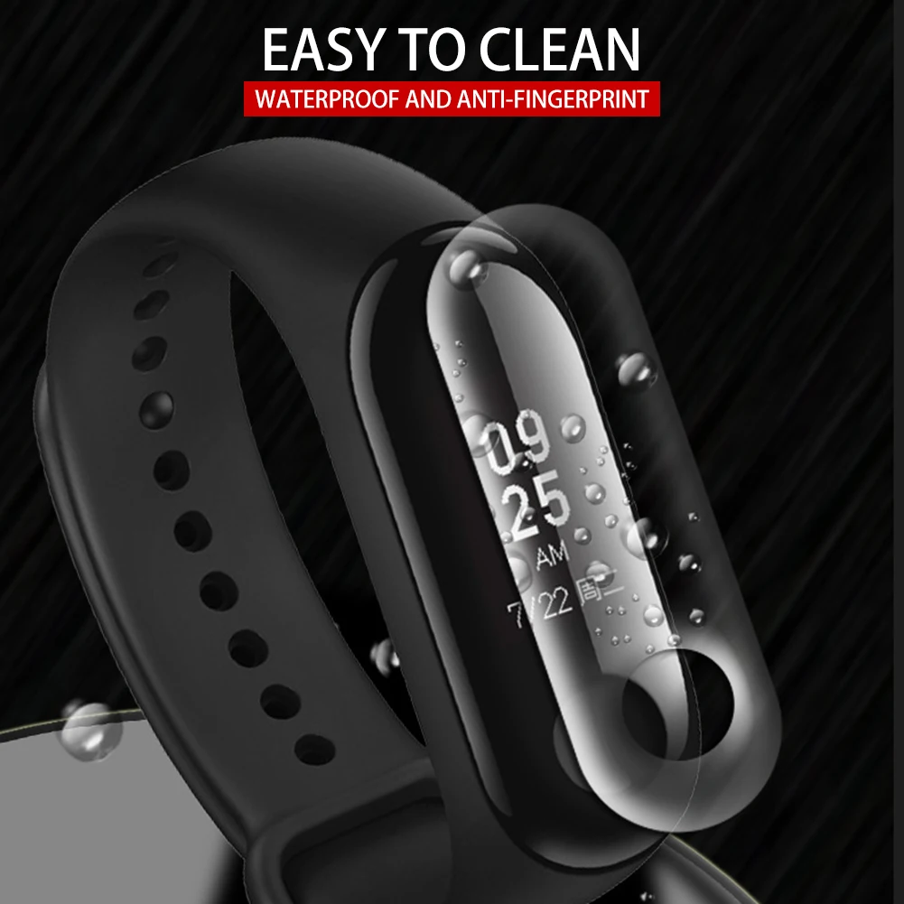 5 шт./партия Защитная пленка для Xiaomi mi Band 2 3 Защита экрана mi band банд2 банд3 защита мягкого нано браслет