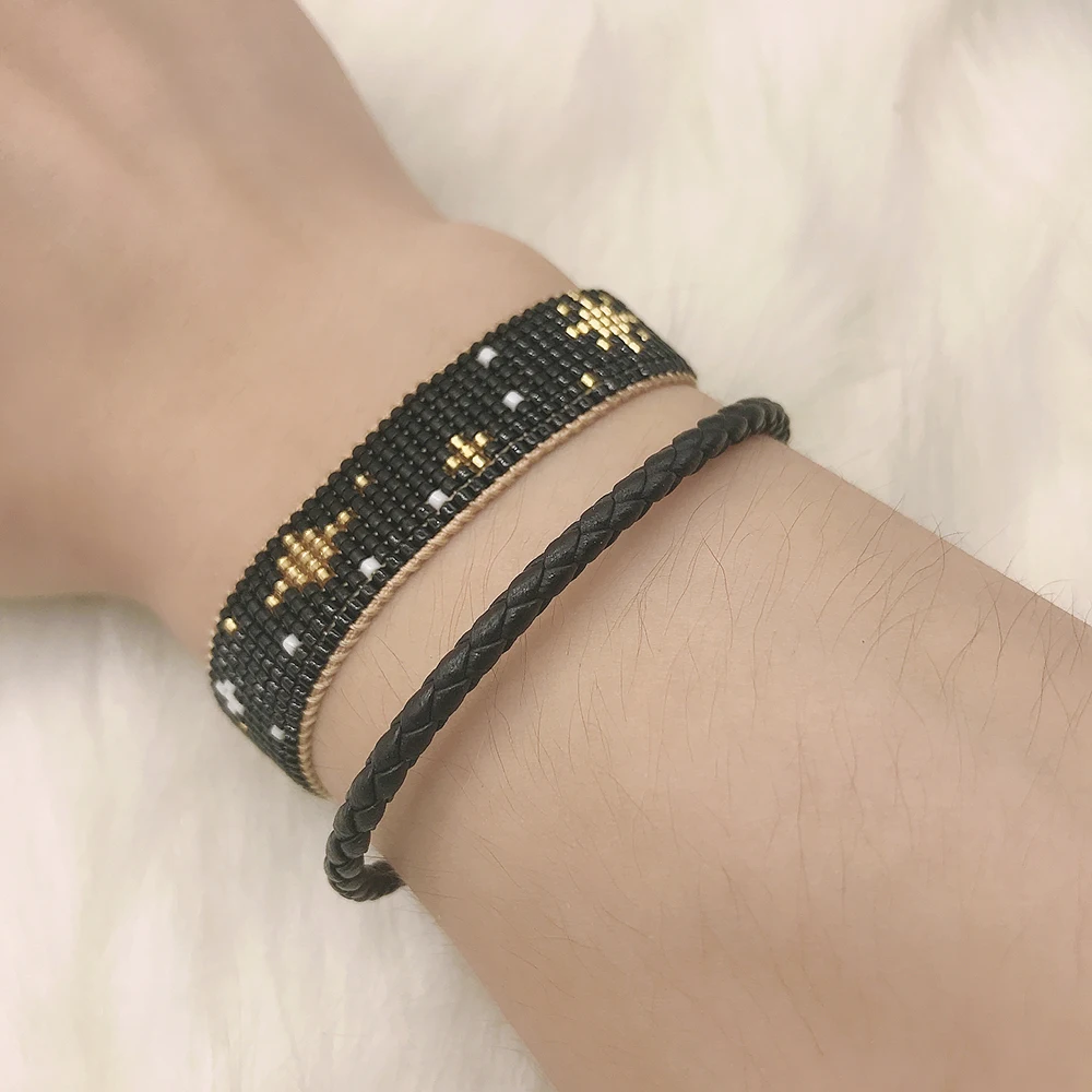 BLUESTAR-pulsera de cuentas para pareja, brazalete de la mano, Chic, venta al por mayor - AliExpress Joyería y accesorios