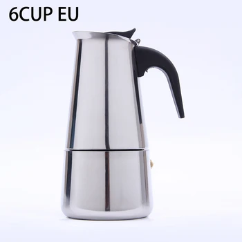 

Aluminum Coffee Maker Electric Stove US/EU Plug Stainless steel Silver