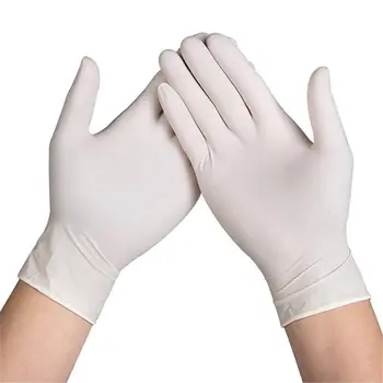 

50/100 Pairs Disposable Latex Gloves Safety Anti-slip for Household Kitchen Cleaning LBShipping