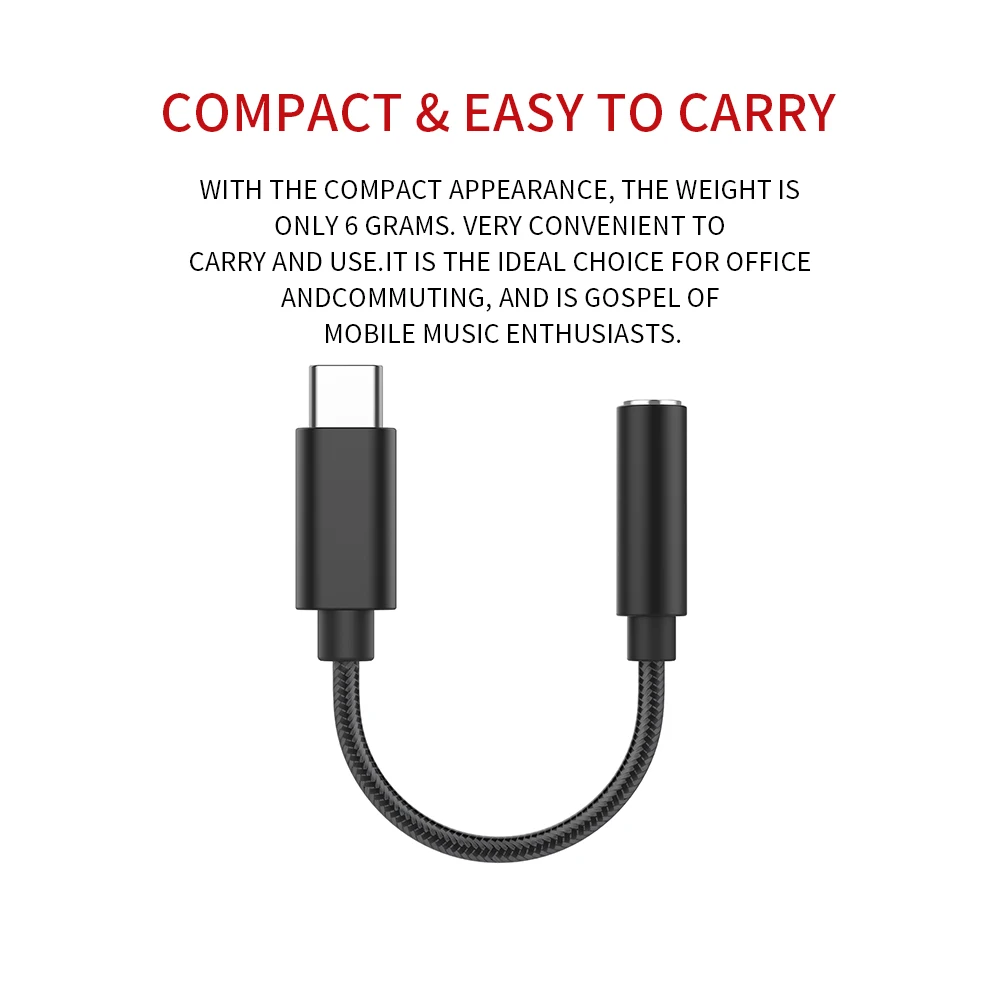 Hi Res USB Type C To 3 5mm Jack Audio Adapter Headphone Amplifier HIFI DAC Decoder For Andoid Win10 Ipad ES9280c ALC5686