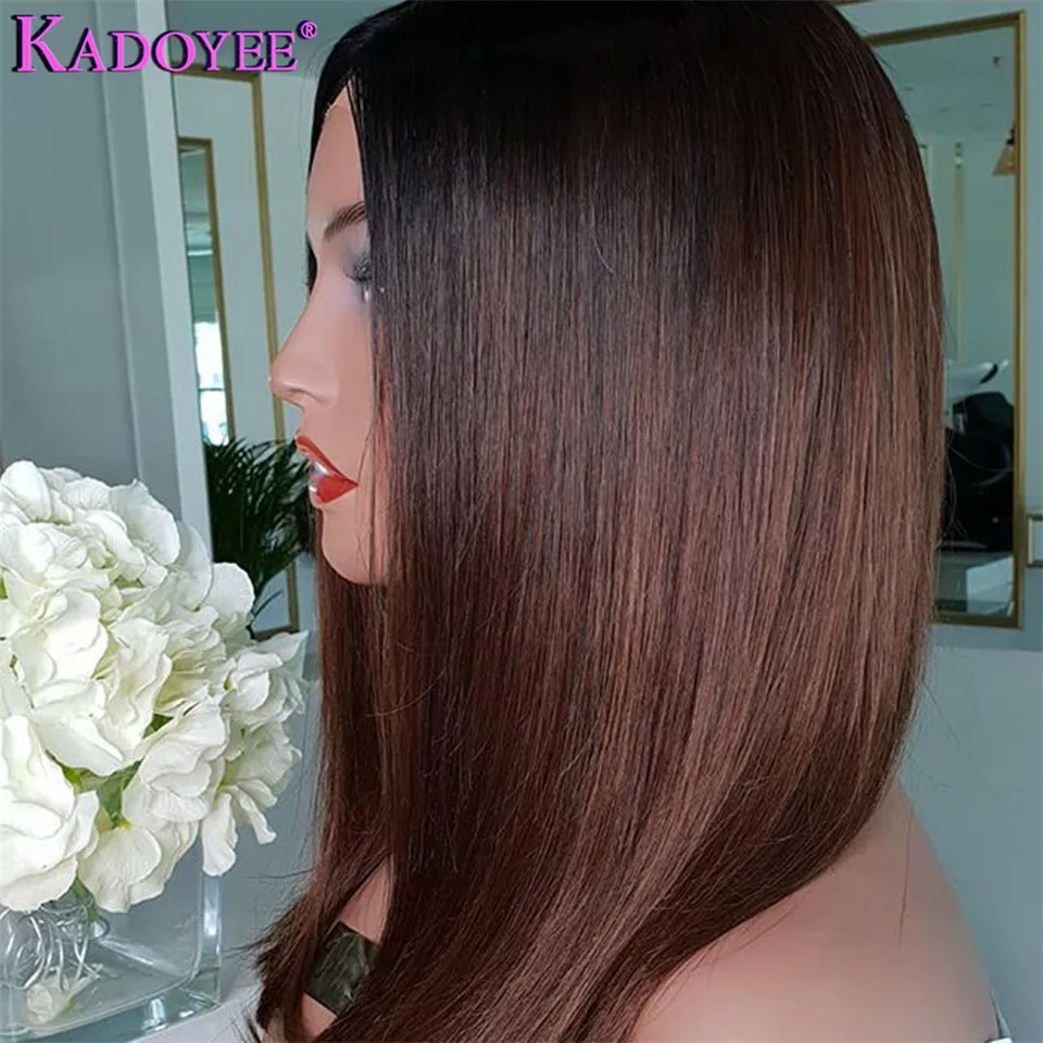 brown lace front wig