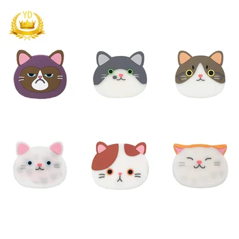 

1Pcs Coaster Cute Cartoon Cat Designs Silicone Cup Pad Anti-Slip Pad