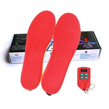 2300 мАч бархатные электрические стельки с подогревом для женщин Мужская обувь Охота ходьба на лыжах тепловые стельки с подогревом светодиодный пульт дистанционного управления