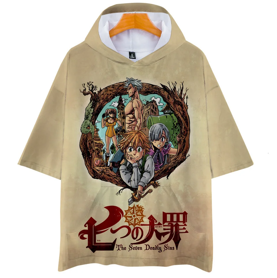 The Seven Deadly Sins 3D принт Забавный аниме футболка Nanatsu No Taizai Harajuku топы оверсайз унисекс повседневное Свободный пуловер