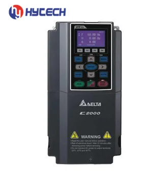 

Delta single 3 Phase vfd c2000 power inverter 50HZ to60HZ variable frequency converter 220V 0.4KW to 500KW DC to AC supply drive