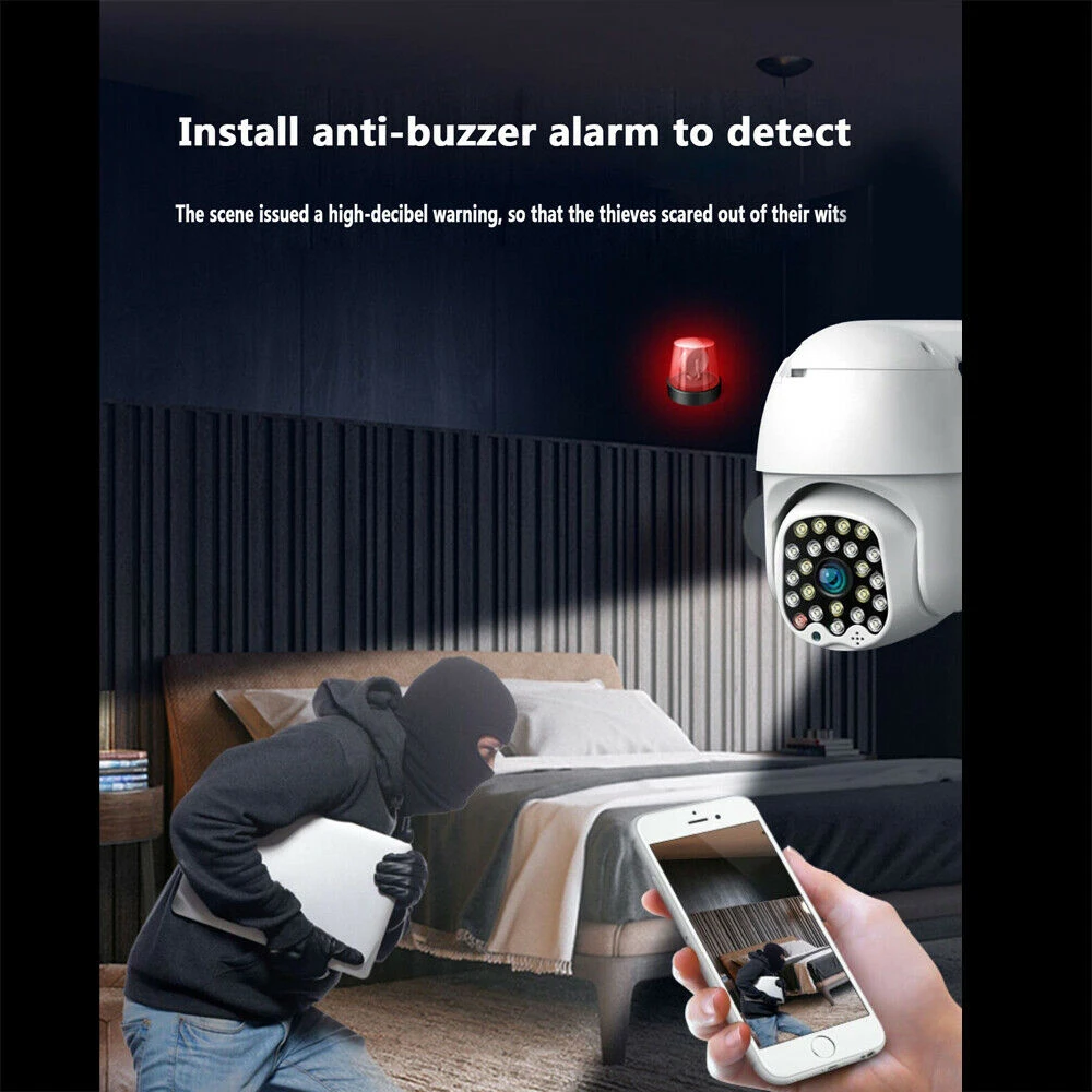 HD WiFi PTZ ip-камера, уличная камера безопасности, беспроводная IP 23 светодиода CCTV, скоростная купольная камера, ночное видение, обнаружение движения