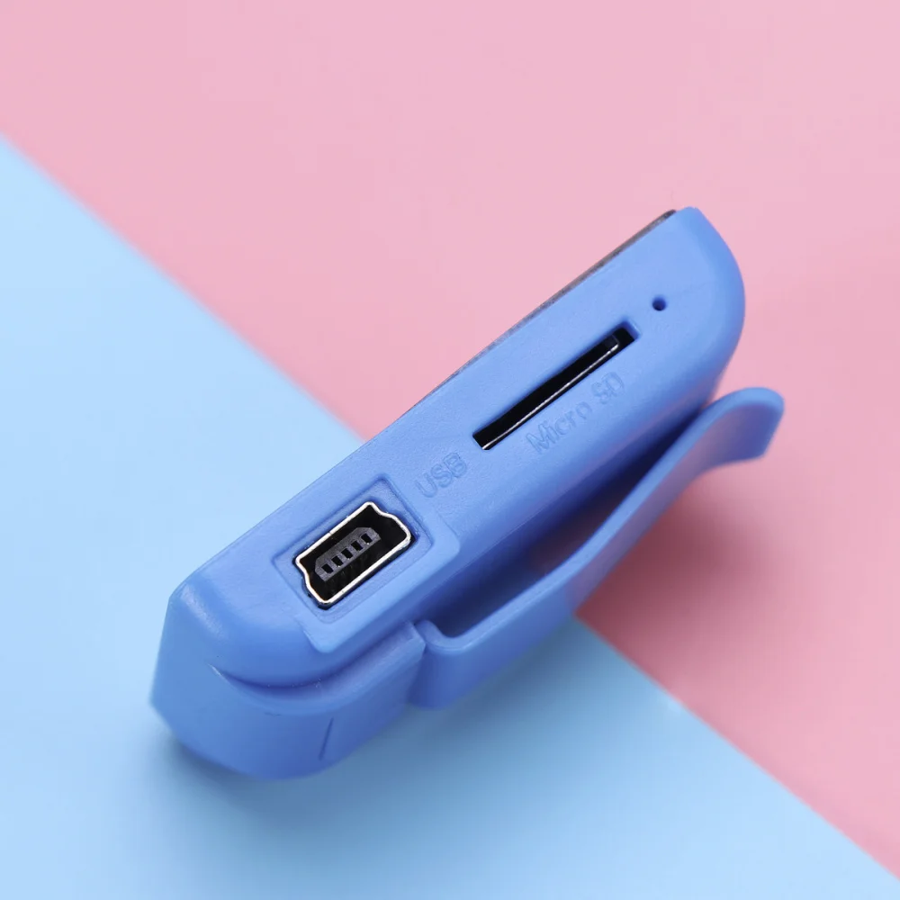 Мини Зеркало Музыка MP3 плеер Клип Поддержка 8 ГБ TF карта с USB кабель наушники