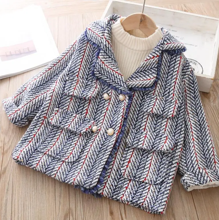 

2019 Fall Elegant Formal Lady Coat For baby Girls, Children Fashion Outwear Wholesale, 5 pieces/lot