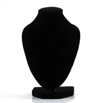 

10*15cm Durable Black Mannequin Necklace Jewelry Pendant Display Stand Holder Show Decorate Bracelet Jewelry Organizer